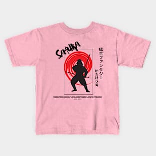 SAMURAI NINJA Letter Graphic Kids T-Shirt